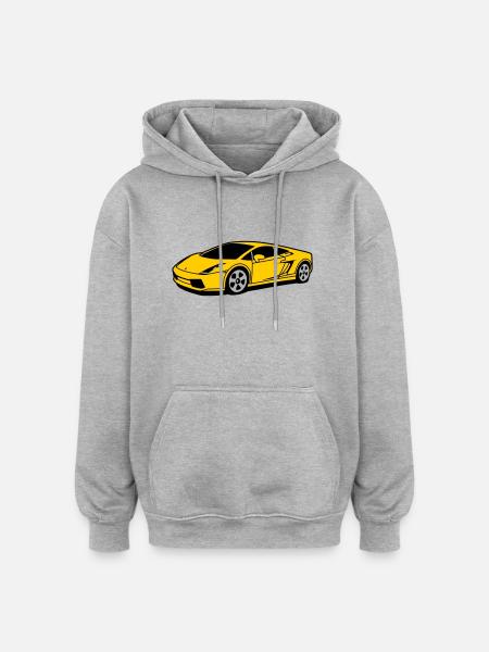 race_car - Oversized Unisex Hoodie - heather grey