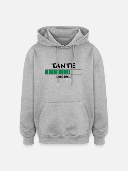 Aunt loading loading bar - Oversized Unisex Hoodie - heather grey