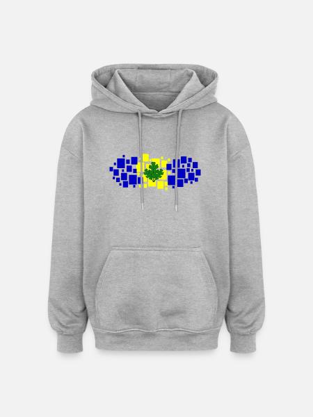 FB - Fener - Istanbul - Sweat à capuche oversize unisexe - gris chiné
