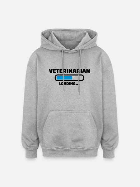 Veterinarian - Oversized Unisex Hoodie - heather grey