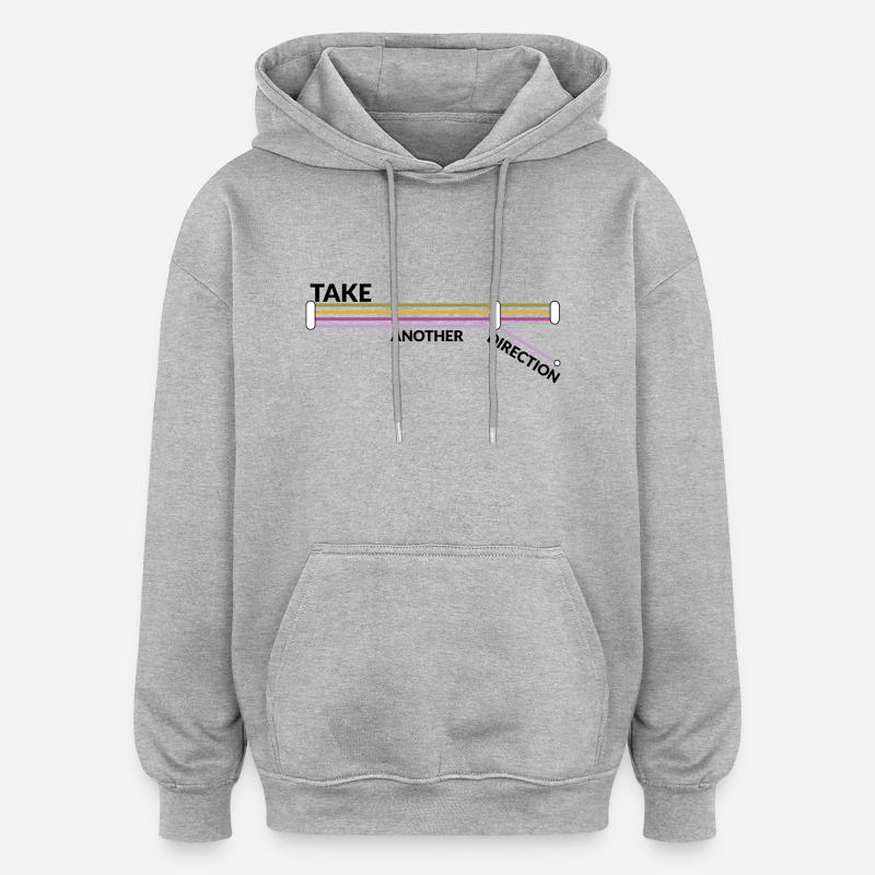 metro1 - Sweat à capuche oversize unisexe - gris chiné