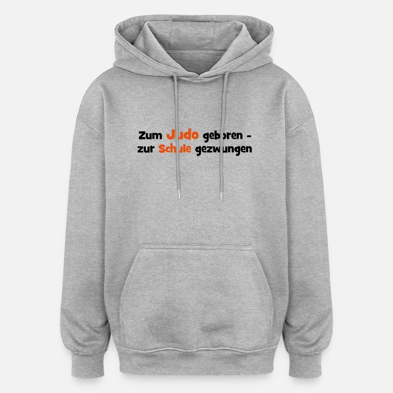 Judo - Oversized Unisex Hoodie - Grau meliert