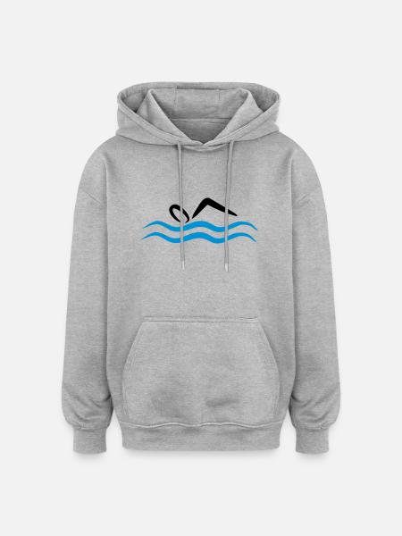 float - Oversized Unisex Hoodie - heather grey
