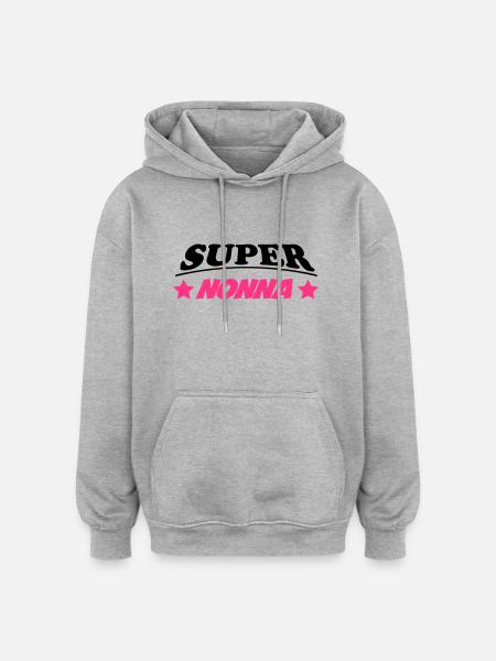 Super nonna - Oversized Unisex Hoodie - heather grey