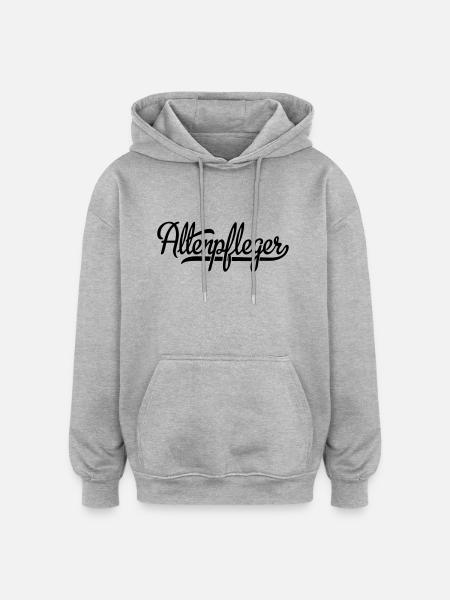 Altenpfleger - Oversized Unisex Hoodie - Grau meliert