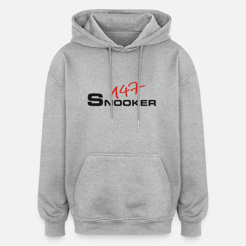 147_snooker - Oversized Unisex Hoodie - Grau meliert