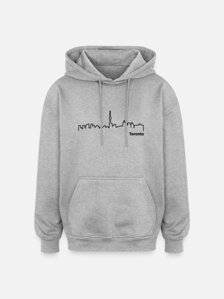 Toronto - Oversized Unisex Hoodie - heather grey