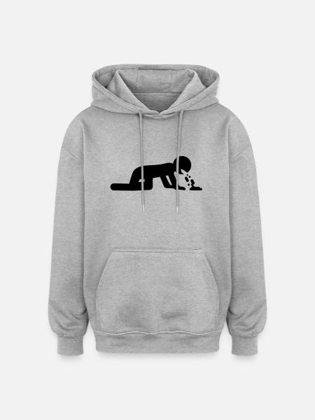kotzen? - Oversized Unisex Hoodie - heather grey