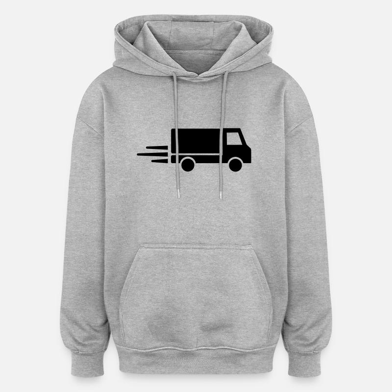 LKW - Oversized Unisex Hoodie - Grau meliert