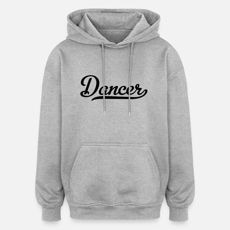 Danseur - Sweat à capuche oversize unisexe - gris chiné