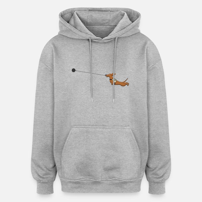 Hammer throw - Oversized Unisex Hoodie - heather grey