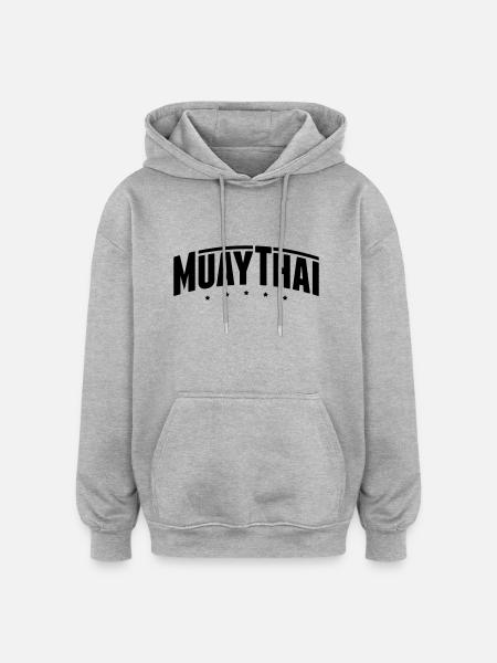 muay_thai_gn1 - Oversized Unisex Hoodie - heather grey