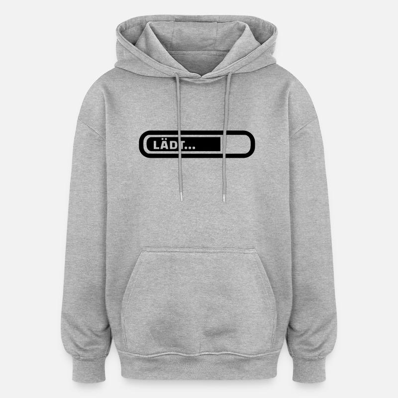 Loading - Oversized Unisex Hoodie - Grau meliert