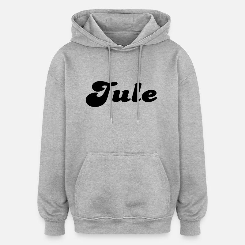 jule_3 - Sweat à capuche oversize unisexe - gris chiné