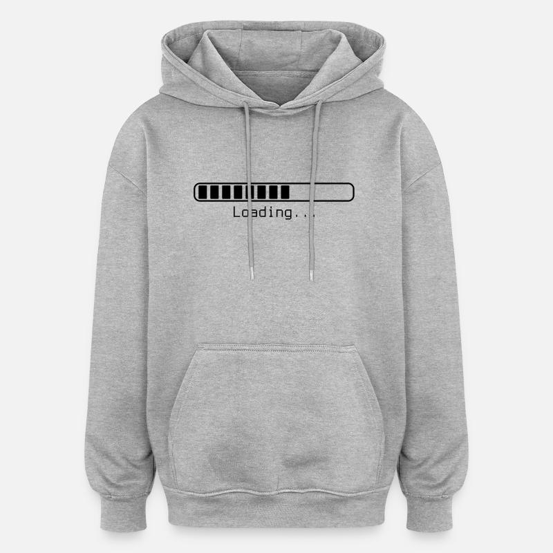 Loading... - Oversized Unisex Hoodie - heather grey