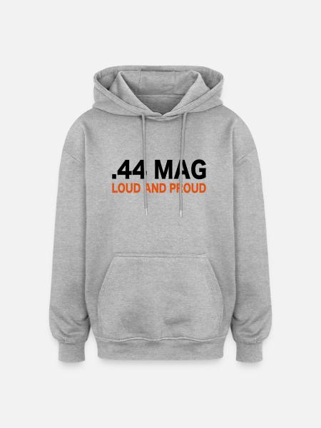44 magnum guns shooting - Oversized Unisex Hoodie - heather grey