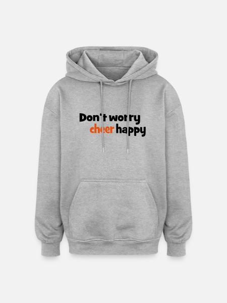 cheerleader - Oversized Unisex Hoodie - Grau meliert