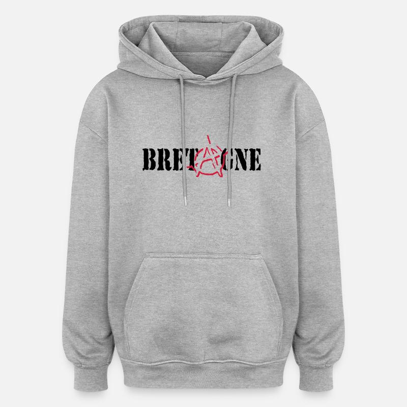 Anarchy Britannien - Oversized Unisex Hoodie - Grau meliert