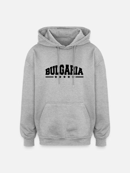 bulgaria_af1 - Oversized Unisex Hoodie - heather grey