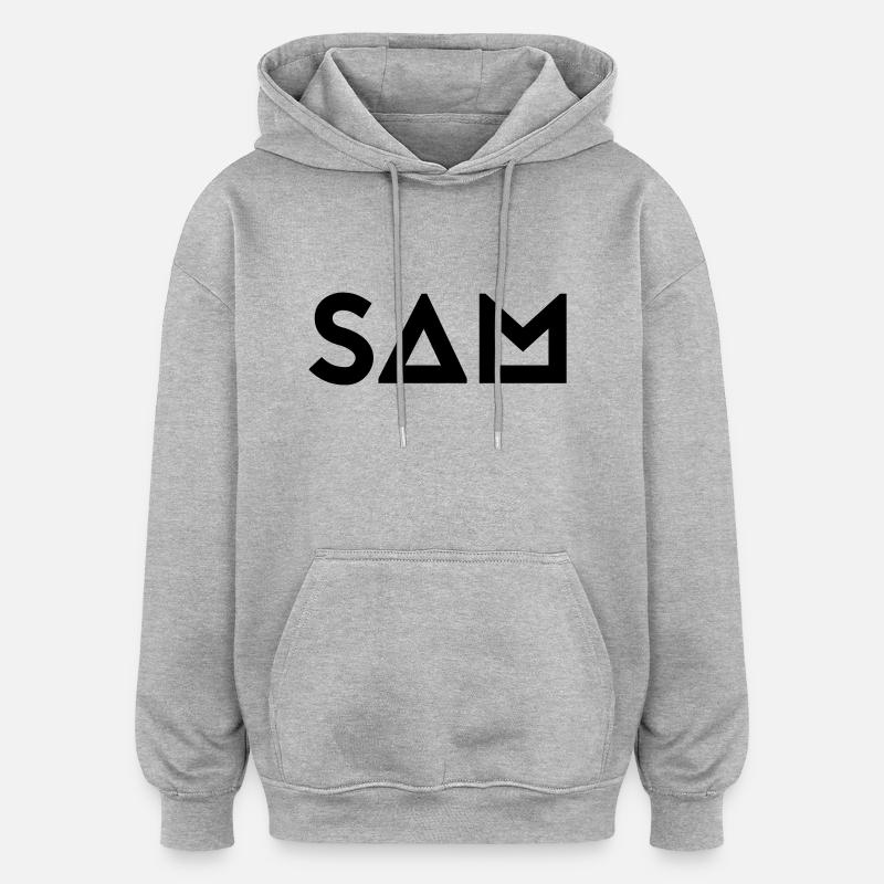 First name Samuel - Oversized Unisex Hoodie - heather grey
