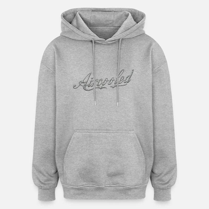 aircooled - Sweat à capuche oversize unisexe - gris chiné