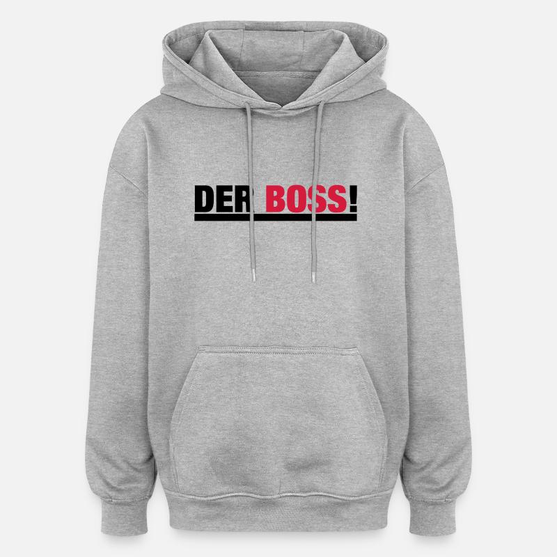 THE BOSS - Oversized Unisex Hoodie - heather grey