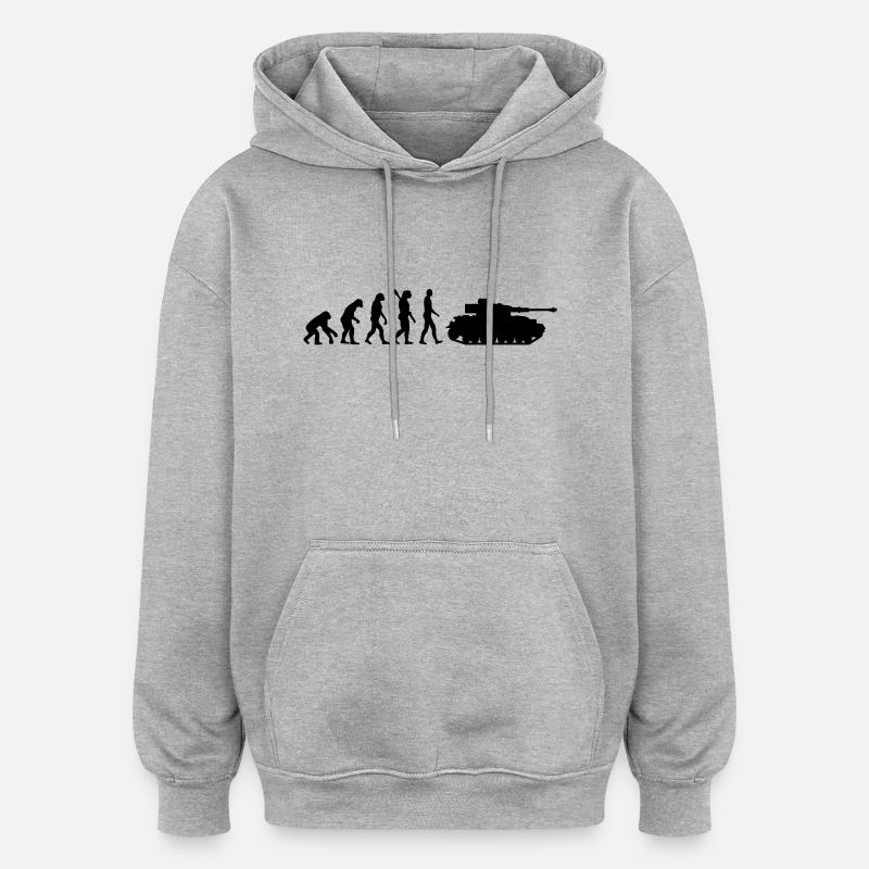 Evolution Tank - Sweat à capuche oversize unisexe - gris chiné