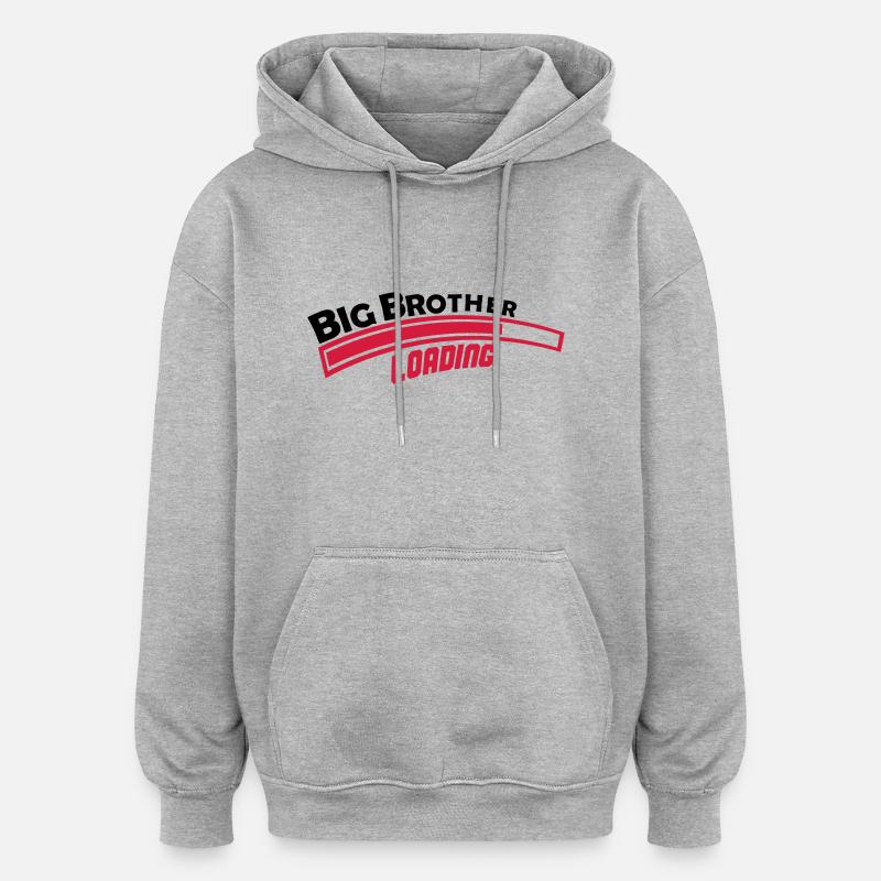 big_brother_loading_002 - Oversized Unisex Hoodie - heather grey