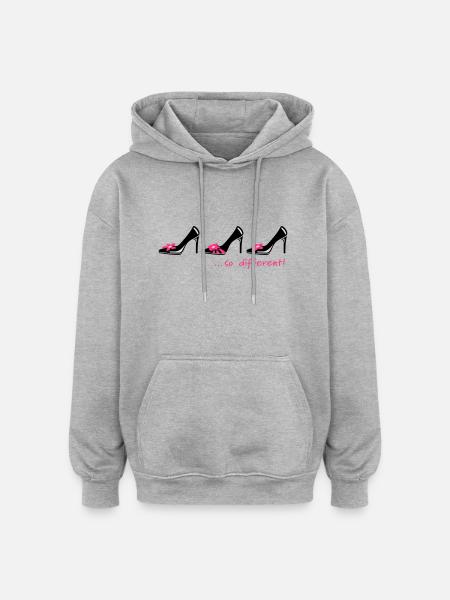 Chaussures Chaussures - Sweat à capuche oversize unisexe - gris chiné