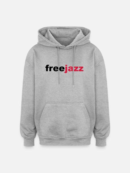 Free Jazz - Oversized Unisex Hoodie - heather grey
