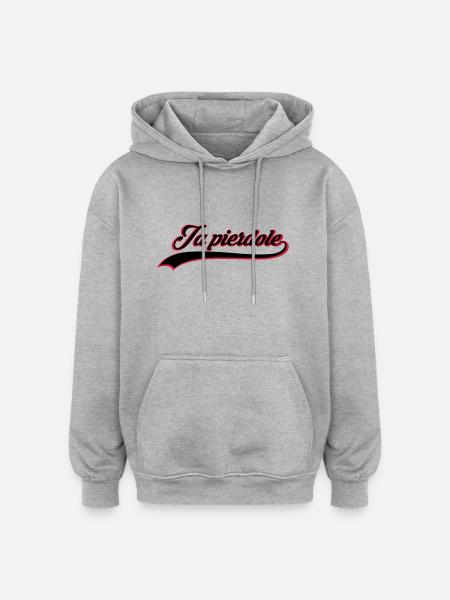 Ja pierdole - Oversized Unisex Hoodie - Grau meliert