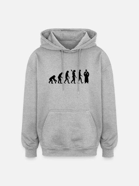 Evolution Judge - Oversized Unisex Hoodie - heather grey
