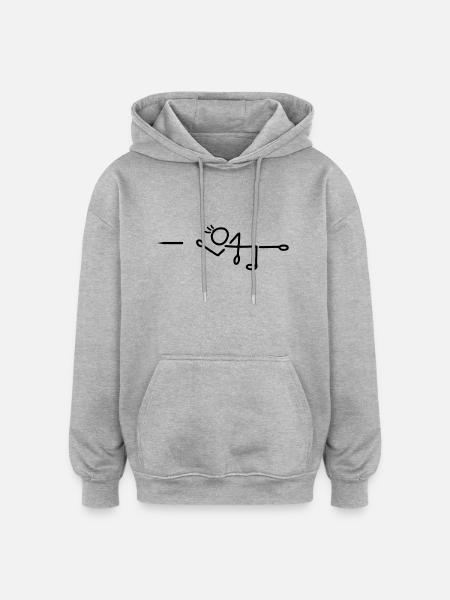 Darts dart - Arrow - Oversized Unisex Hoodie - heather grey