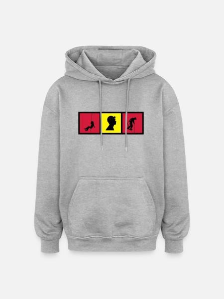 Caver Speleology Speläologie Spéléo Spéléologue - Oversized Unisex Hoodie - heather grey
