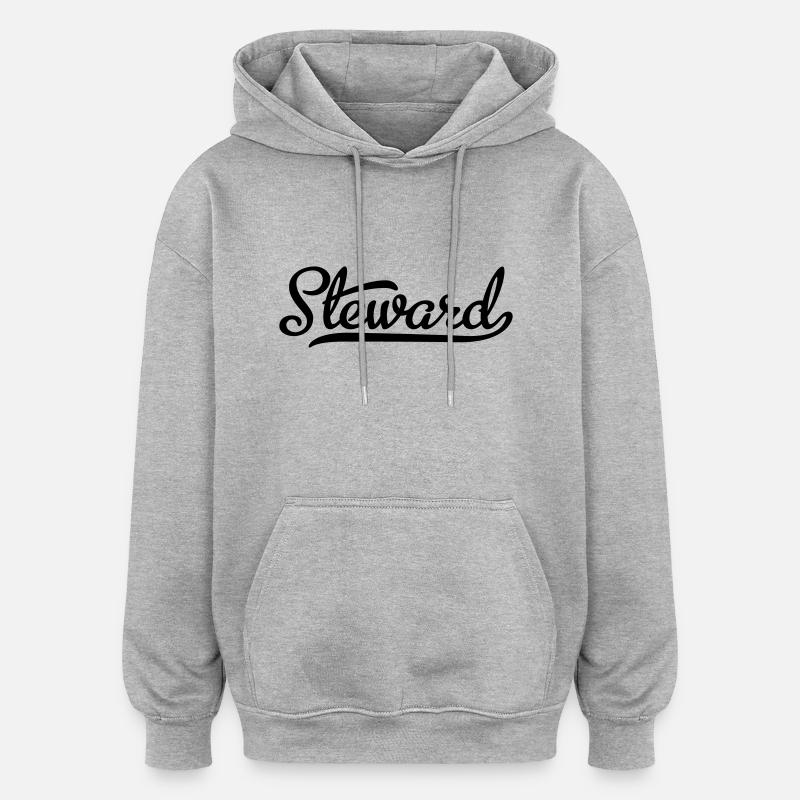 Steward - Oversized Unisex Hoodie - heather grey