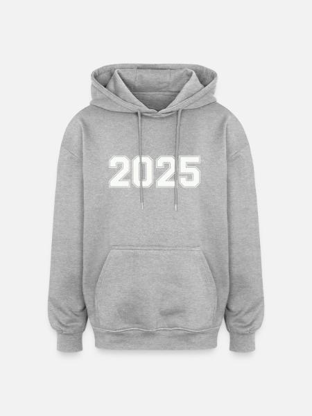 2025 - Oversized Unisex Hoodie - heather grey