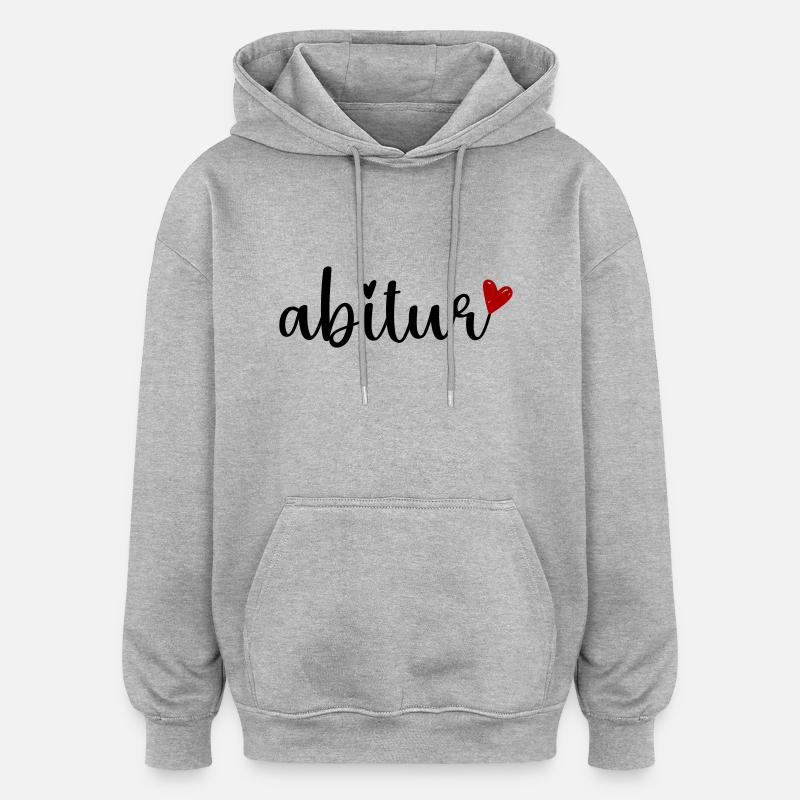 Examen de fin d’études - Sweat à capuche oversize unisexe - gris chiné