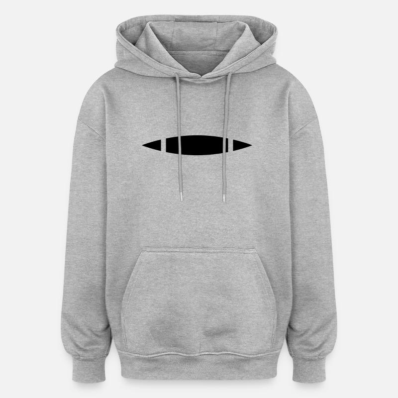 Kayak - Sweat à capuche oversize unisexe - gris chiné