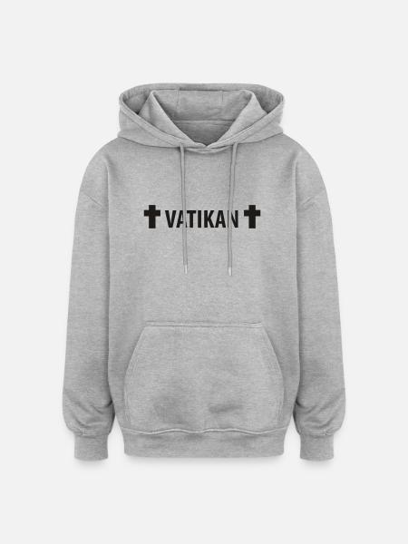 Vatikan - Oversized Unisex Hoodie - heather grey