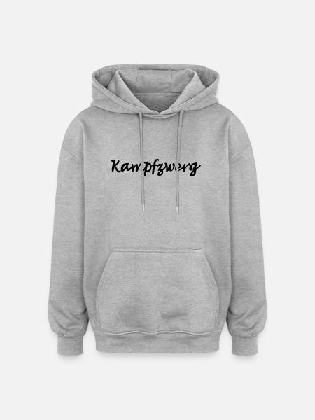 battle dwarf - Oversized Unisex Hoodie - heather grey