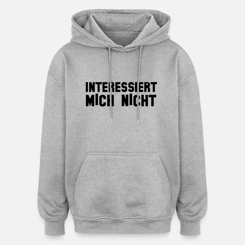 Je ne m'inquiète pas - Sweat à capuche oversize unisexe - gris chiné