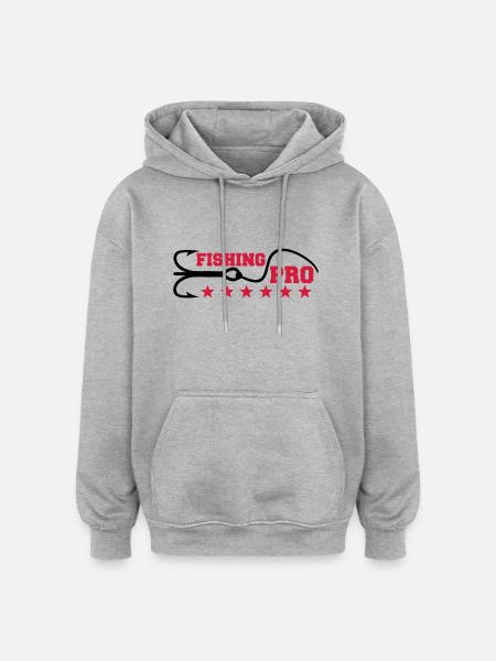 Fishing Pro - Oversized Unisex Hoodie - heather grey