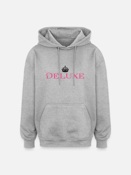Deluxe Luxus Baby - Oversized Unisex Hoodie - Grau meliert