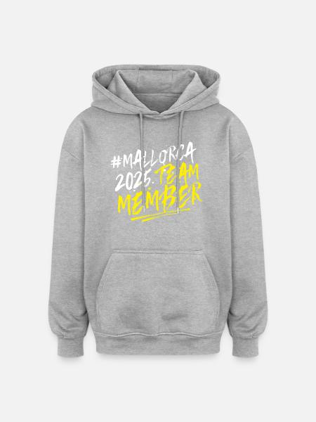 Mallorca 2025 Team - Oversized Unisex Hoodie - heather grey