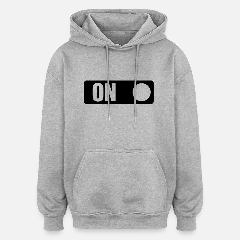 ON - Oversized Unisex Hoodie - Grau meliert