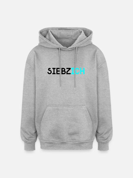 siebzich - Oversized Unisex Hoodie - heather grey