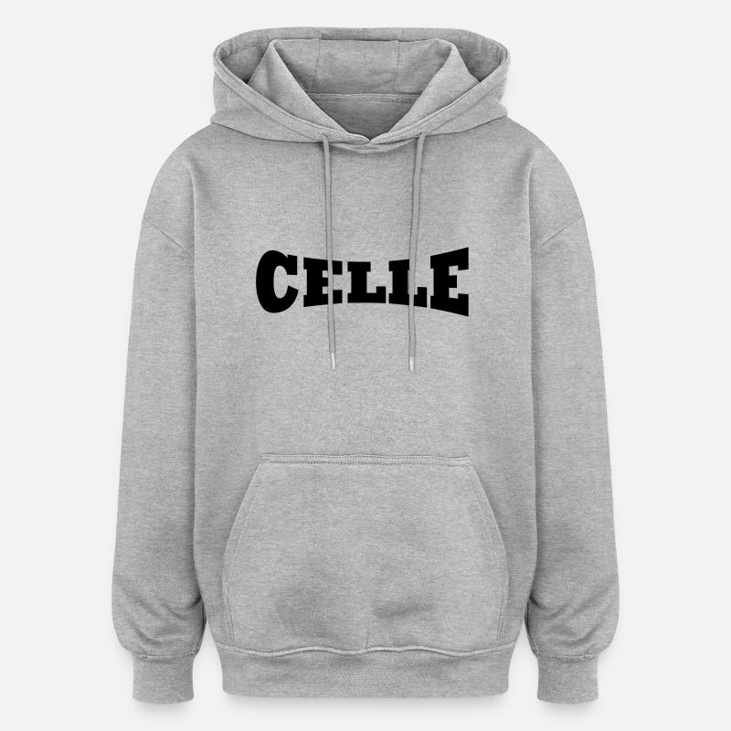 Celle - Oversized Unisex Hoodie - heather grey