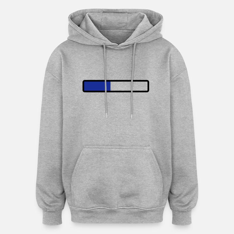 musique - Sweat à capuche oversize unisexe - gris chiné