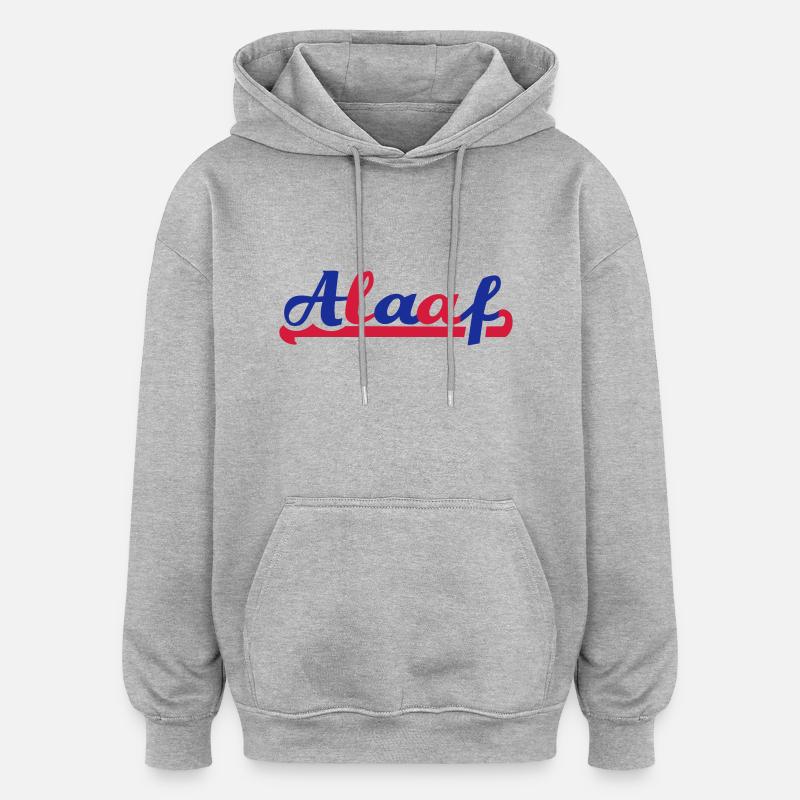 Alaaf - Oversized Unisex Hoodie - Grau meliert