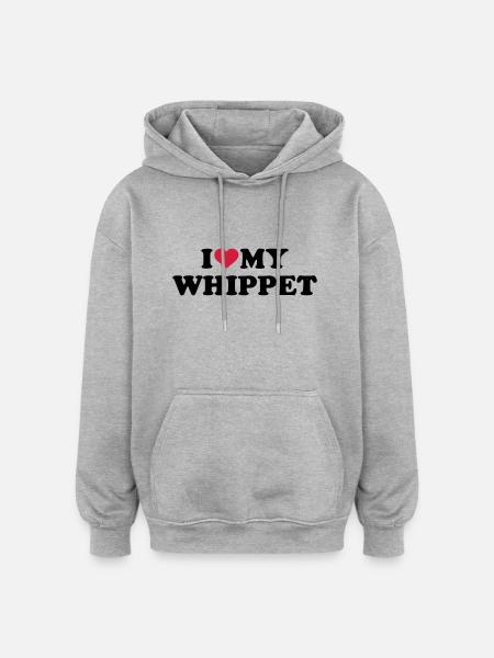 Whippet - Oversized Unisex Hoodie - heather grey